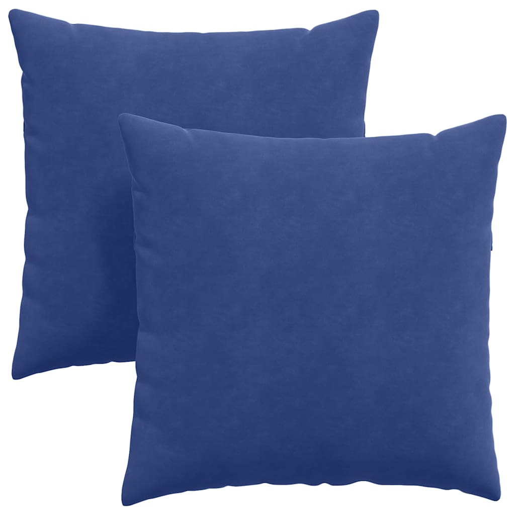 Sofa Cushions 2 Pieces Police Blue 60 X 60 Cm Cord Fabric