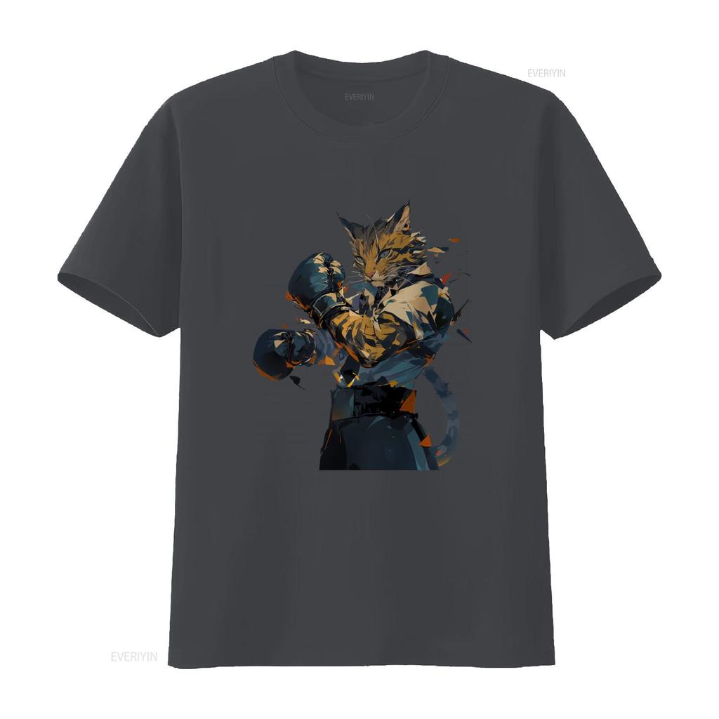 Bengal Cat Boxer T Shirt Wearing Boxing Gloves Unique Lover Apparel Fun Animal Design Stylish and Eye Catching for Lovers