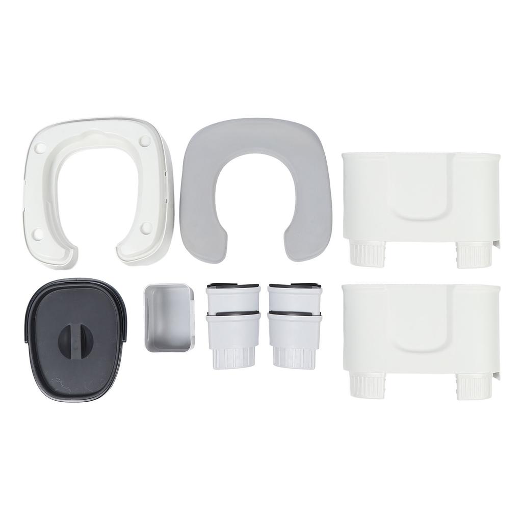 Adult Portable Toilet Home Indoor Bedroom Bedside Use for Elderly Pregnant Women Grey