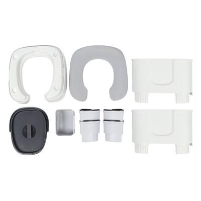 Adult Portable Toilet Home Indoor Bedroom Bedside Use for Elderly Pregnant Women Grey