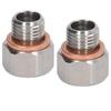 1/8" NPT Adapter Aluminum Alloy Material Leak Proof Seal 1/8" NPT Female To M12x1.25 Male Easy Operation