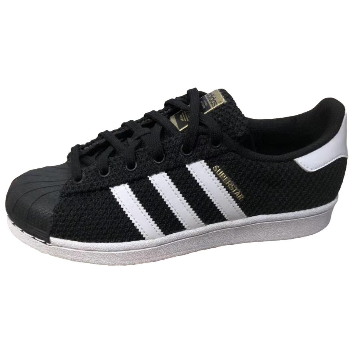 

Adidas Оригинальные Superstar Синтетическая Кожа Ткань Резина Универсальные Удобные Скейт-Ботинки Унисекс Кроссовки Черный Белый BB6326 37⅓