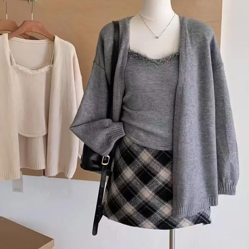 Sweaters Coat Cardigan for Women Autumn Winter Large Size Relaxed Style Loose Long Sleeve Knit Cardigan Sweaters Jacket