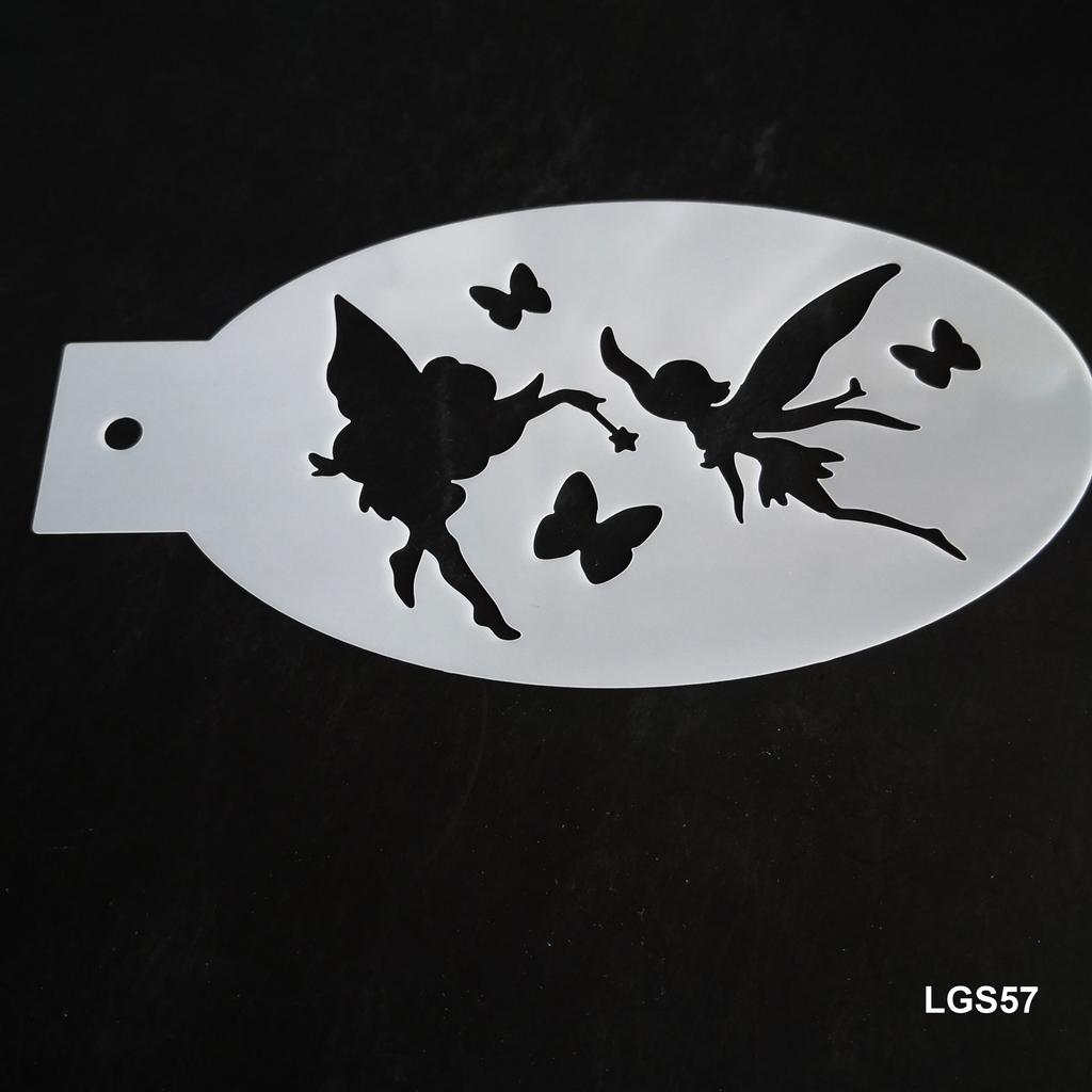 New Face Painting Stencils Templates Professional Body Art Dolphin Deer Butterfly Plastic Makeup Tools