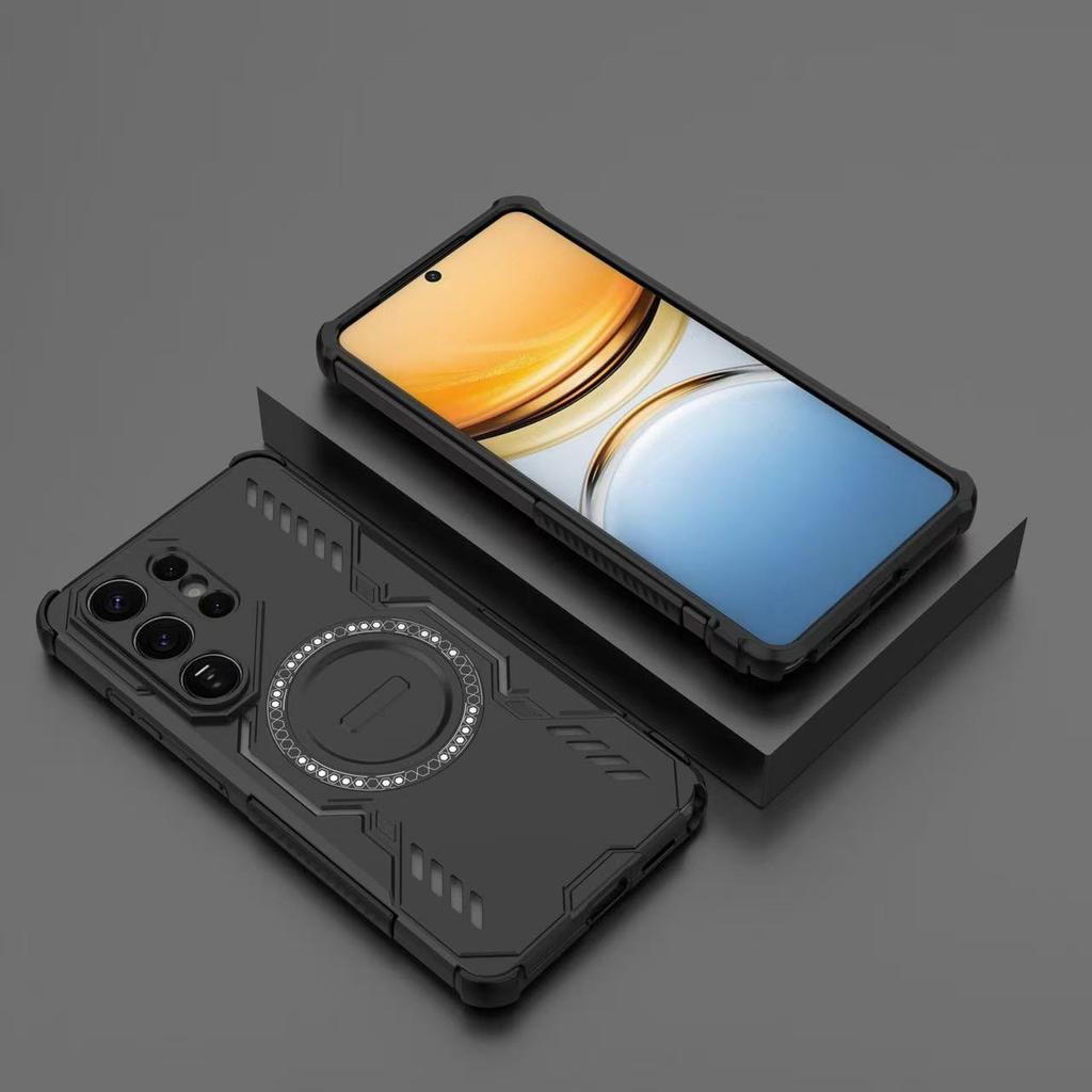 Case for Samsung Galaxy S24 S25 S26 S23 Ultra Plus Edge S26 PRO S24 S25 FE Armor Hard Magnetic Shockproof Lens Protective Cover