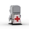 MOC Building Blocks Crusader Knight Minifigure Educational Assembly Creative 3D Figurine Decoration Gift
