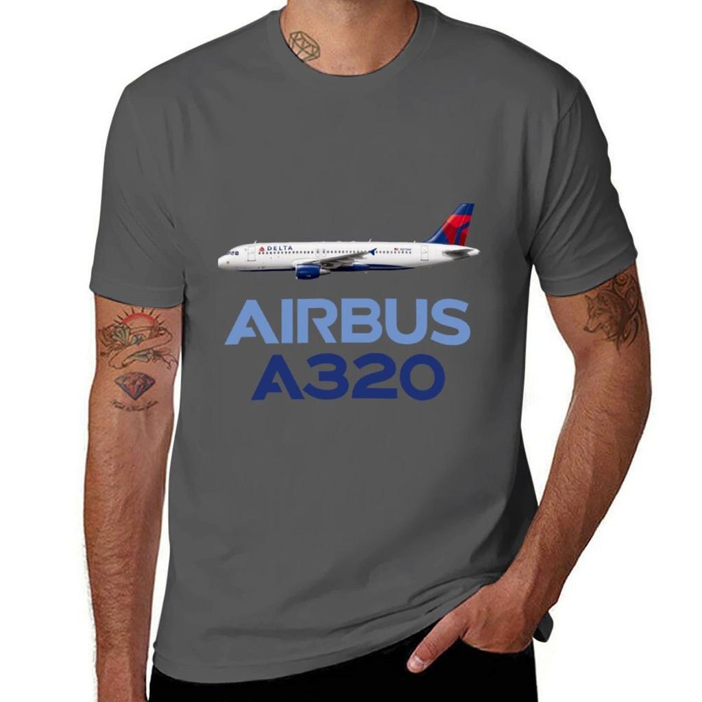 Airbus A320 Airplaneart Tshirt Running Gym Short Sleeve Sports Tee