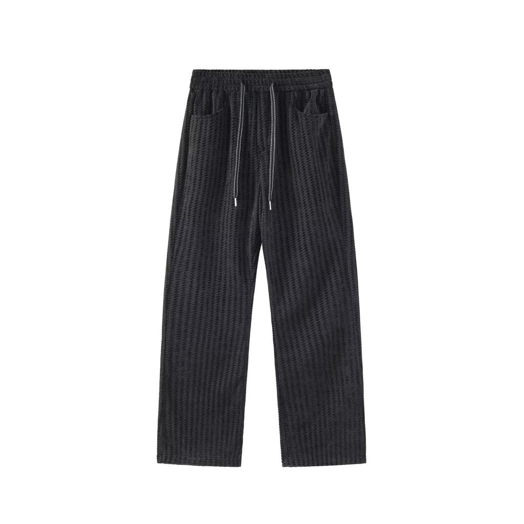 Striped guard pants men's spring and autumn teen new loose straight men's casual pants