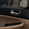 4Pcs Carbon Fiber Door Handle Cover Trim For Honda Accord Sedan 2003-2007