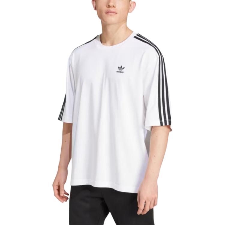 adidas Adicolor Oversized T-Shirt Weiß Herren Streetwear IZ2474