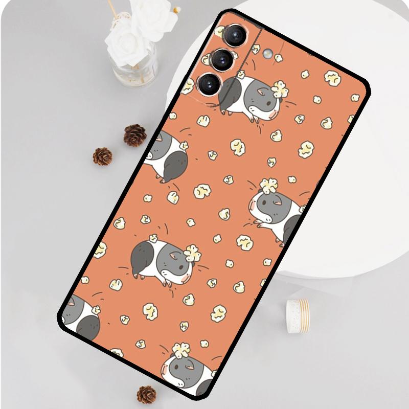 Cute Animals Guinea Pig Phone Case For Samsung Galaxy S23 Ultra S21 S20 FE S9 S10 Plus Note 10 20 S22 Ultra Funda