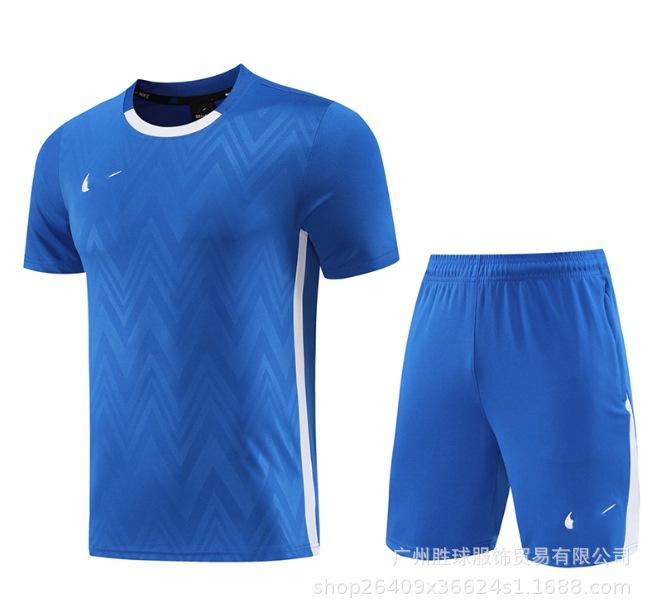 Nk Tuta da Allenamento Pantaloncini a Maniche Corte Casual, Maglia da Calcio, Maglia di Classe, Maglia Sportiva Fitness da Corsa per il Commercio Estero