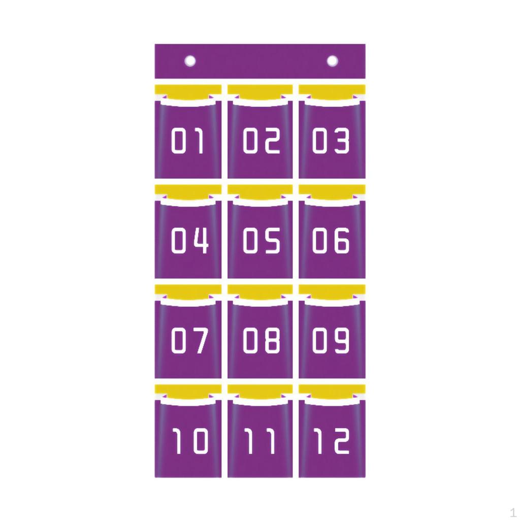 Classroom Organizer with Numbered Compartments for Phones