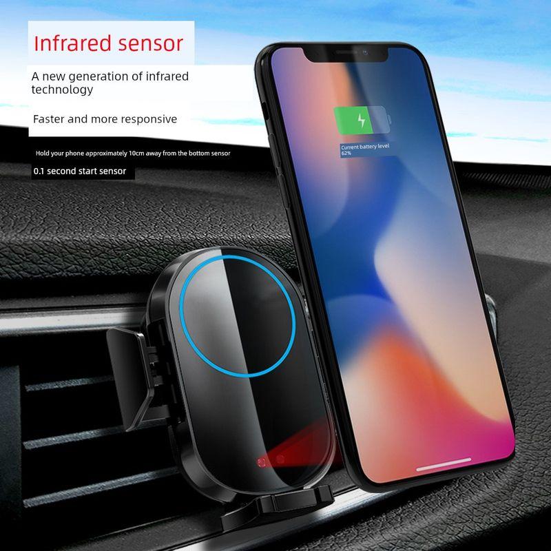 Car-Mounted Wireless Charger with Smart Navigation, Automatic Sensing Wireless Charging, and Air Vent Phone Holder