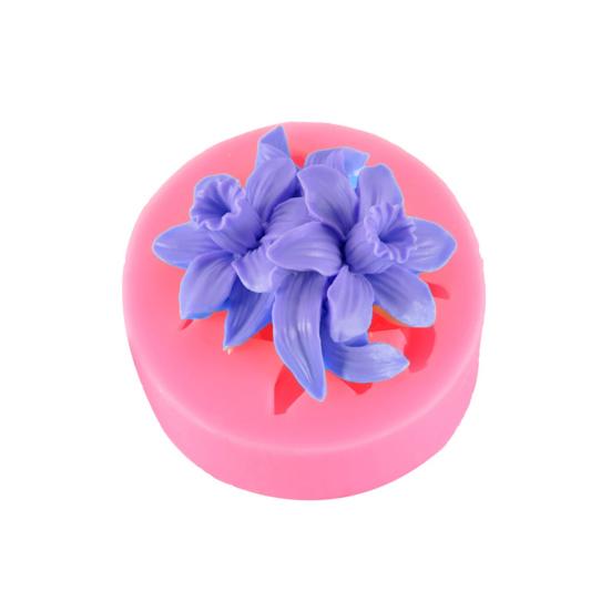 Tårtform mångsidig Värmebeständig non-stick Återanvändbar Lätt urformning Tårtdekoration DIY Rose Lilies Kryddnejlika Blomma