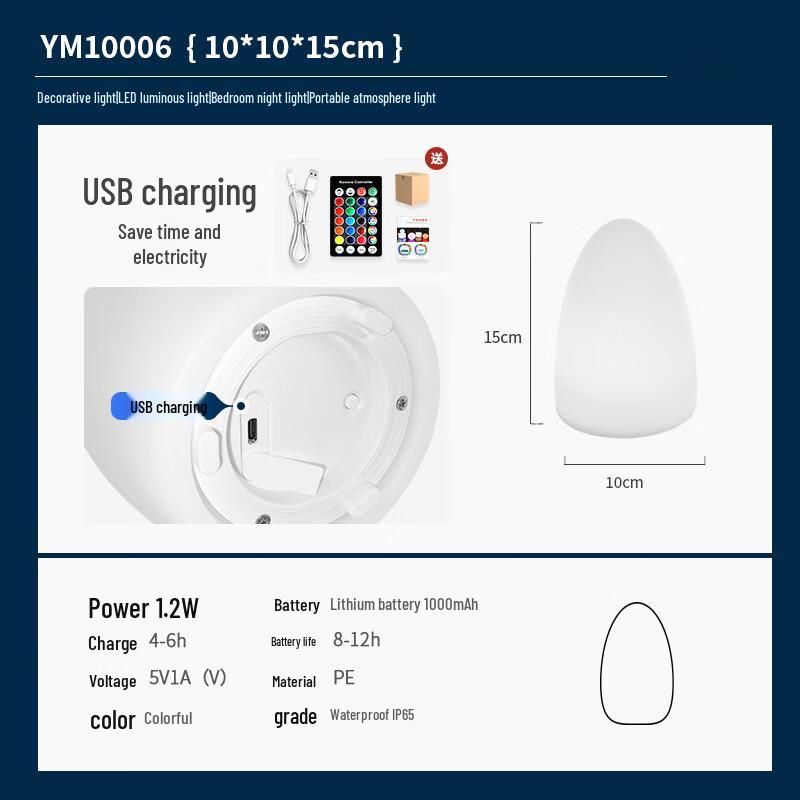 

LED Egg Ambient Table Lamp
