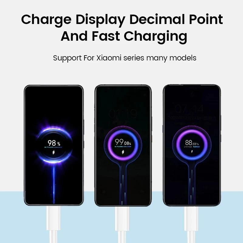 Cable Cargador Ultra Rápido 6A 67W para Xiaomi 11 12 Lite 13T Redmi Note 10 11T 12T 13 POCO X3 X4 F4 Cable USB Tipo C de Carga Rápida