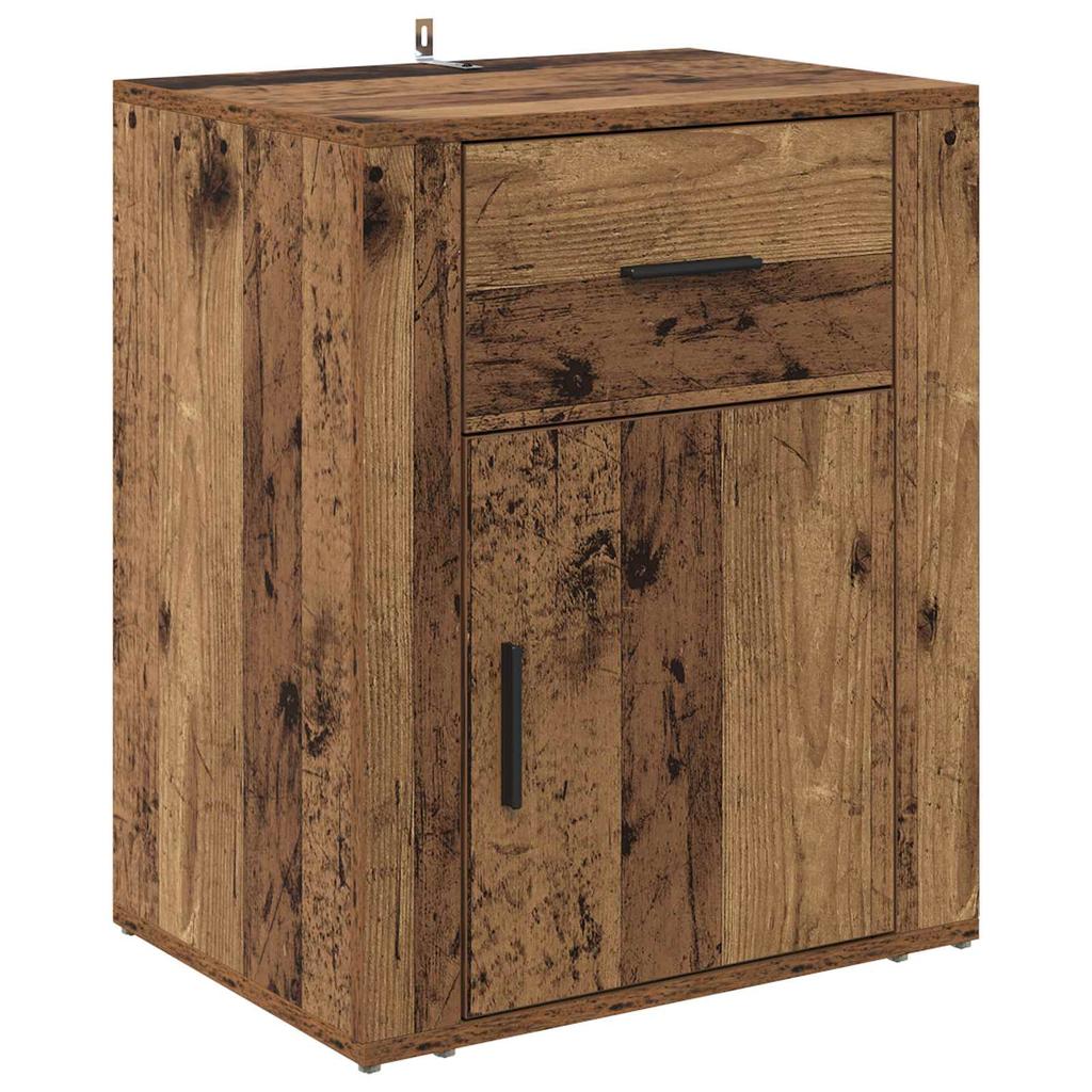 Nightstand with Drawers Rustic Wood Look 35 x 50 x 60 cm Engineered Wood