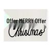 Christmas Print Cotton Linen Placemat – Heat Insulating, Waterproof Fabric for Kitchen Table Decor