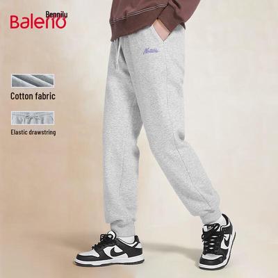 Baleno Men's American Style Letter Jogger Sweatpants