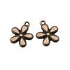 Simple Flower Charms Antique Alloy Pendants For Minimalist Floral Jewelry