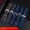 22 23 מ"מ עבור Citizen Blue Angel דור שני ושלישי רצועת שעון גברים AT8020 8078 JY8085 ניילון גומי פלואורו סיליקון רצועת שעון