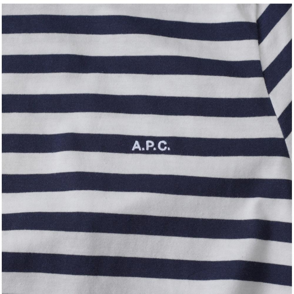 Apesse Cohbz M26419 Iak Dark Navy Raye Stripe Brody Standard Union Short Sleeve Tee