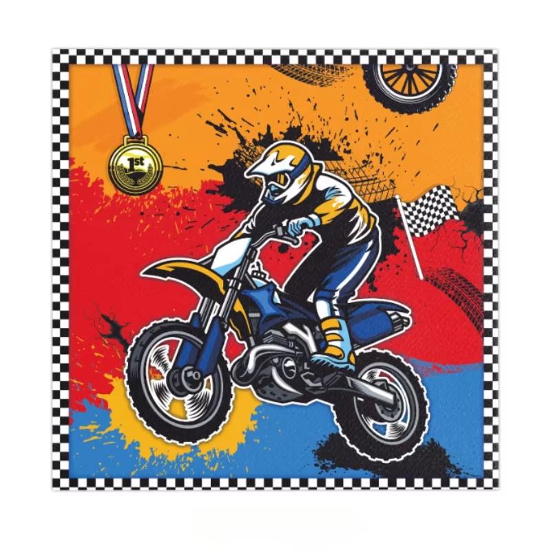 Motorcycle Birthday Party Decoration Motocross Race Tableware Cup Plate Balloon Tablecloth For Kids Boys Party Favors Gift