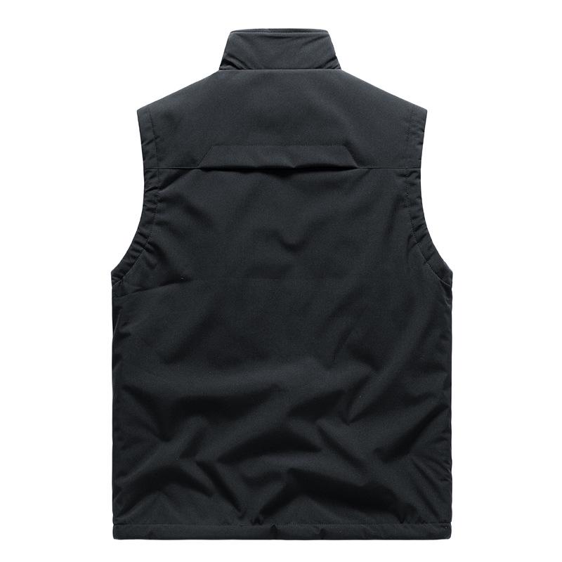 Wendbare Fleeceweste für Herren: Herbst-/Winterstil, Plus-Samt, vielseitige, lockere Passform, ärmellose Outdoor-Arbeitskleidung.