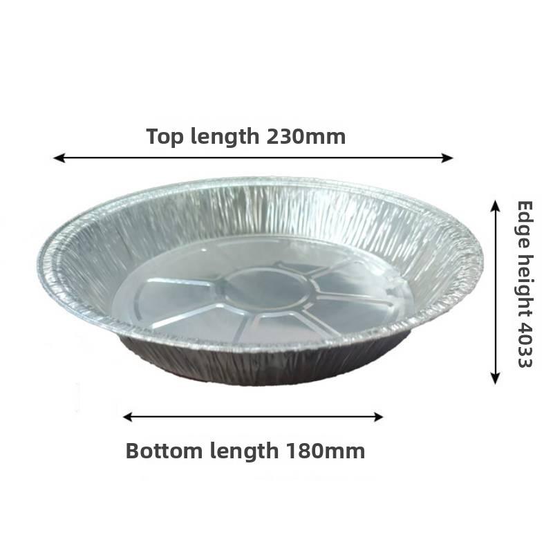 

Disposable Aluminum Foil Food Container For Baking And Grilling With Microwave Safe Design For Home Use 23cm