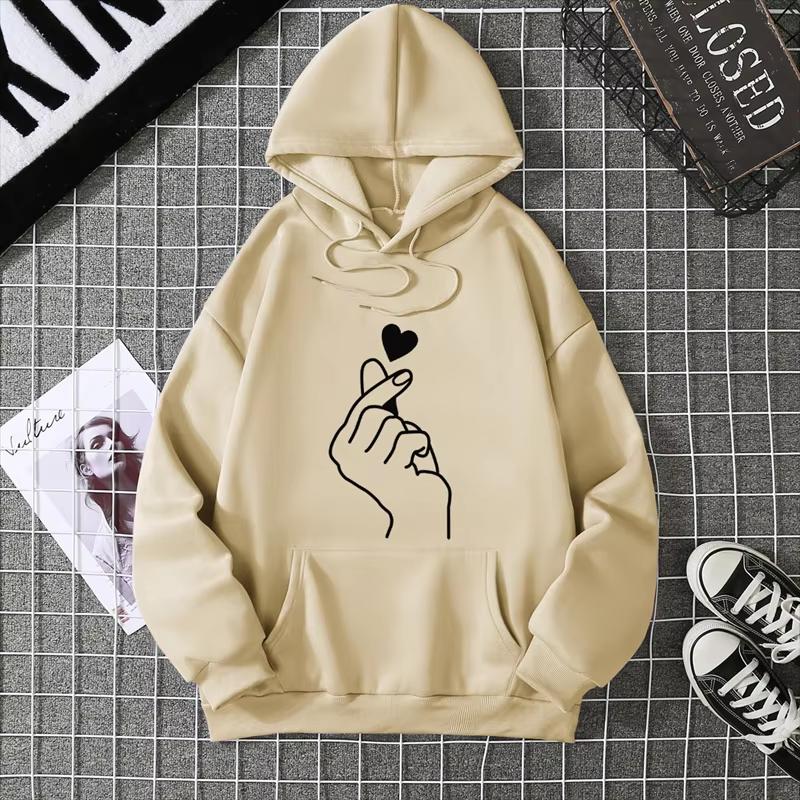 2025 Winter New Women's Hoodie High Street Unisex Style Double Pockets Sweatshirts Outerwear Plus-Size Women's Clothing CYXX241