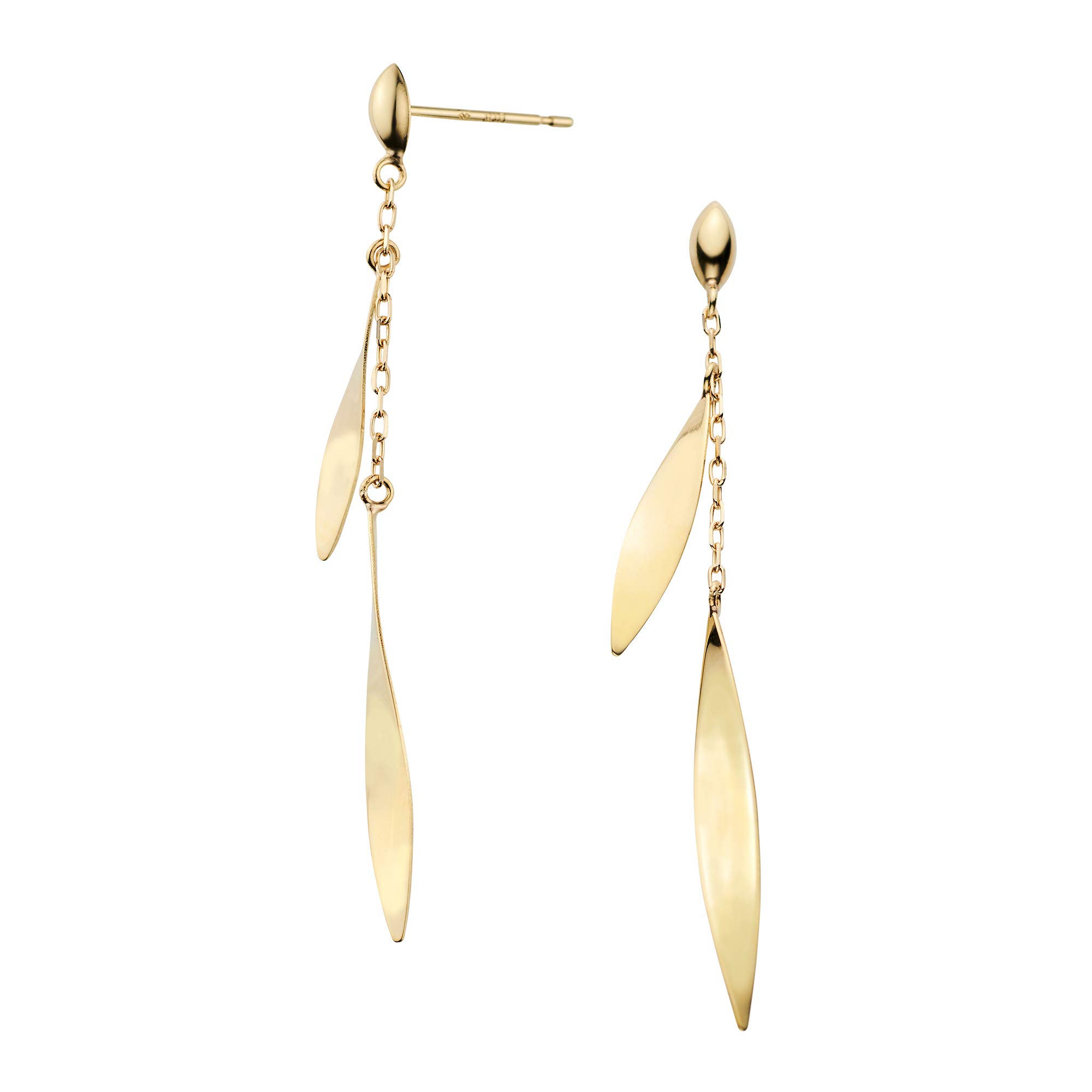 

Vendome Earrings K10 Yellow Gold Leaf GJVA0270 YG [Official] [VIHA Aoyama]