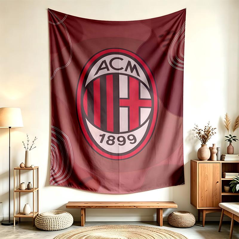 AC Milan (1) Tapestry Suitable For Decorating Homes Dorms And Bedrooms Soft To The Touch And A Perfect Gift For Friends And Family