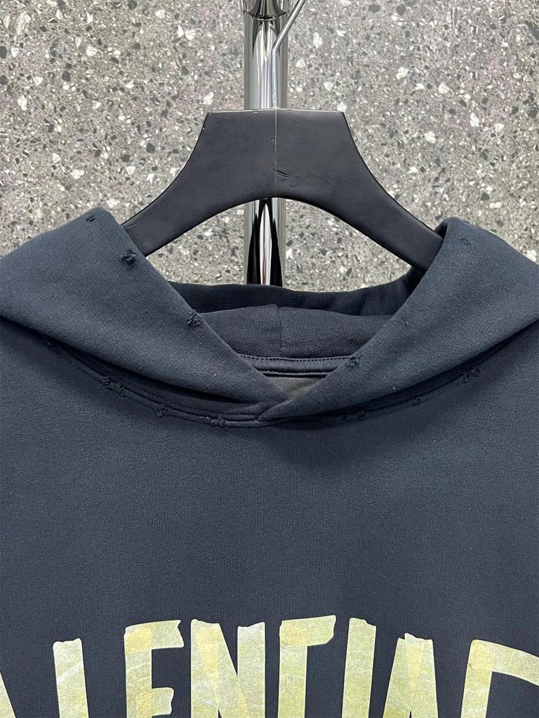 B Marke 23SS Gelbes Logo Unisex Oversized Hoodie