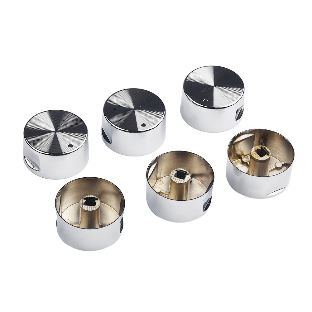 Silberner Drehschalter Zinklegierung 6 Stück Durchmesser 6mm