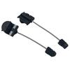 Câble de déverrouillage de serrure de porte 7H0837732 avec embouts noirs pour service de réparation et de remplacement de porte intérieure Pièce de rechange