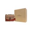 Coach Madison 16 Camellia Turnlock Signature Logo Color Block Small Leather Shoulder Bag Women Shoulder Bag Brown Multicolor C0829-B4NQ4