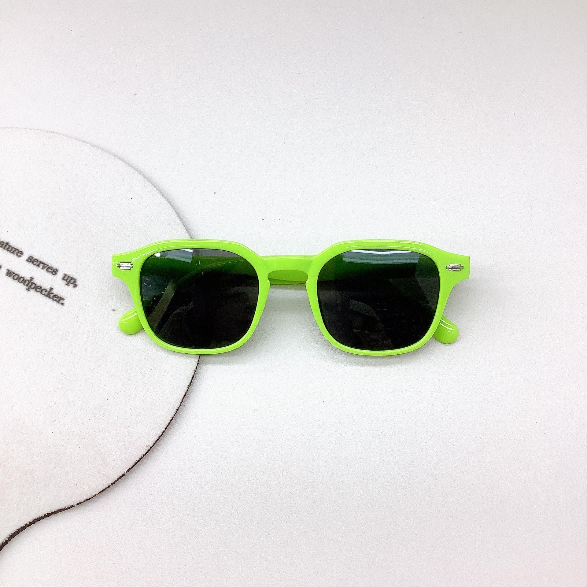 

Модные детские солнцезащитные очки вогнутые солнцезащитные очки для девочек солнцезащитный крем защита от ультрафиолета очки для мальчиков Tide зелёный