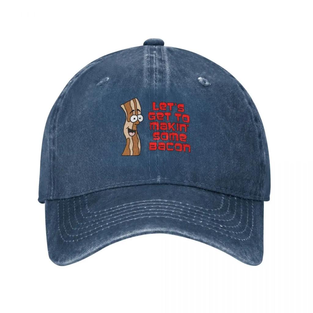 Let's Get To Makin' Some Bacon Cartoon Baseball Cap Uv Protection Solar Hat Cosplay Hats Luxury Woman Hat Men'S