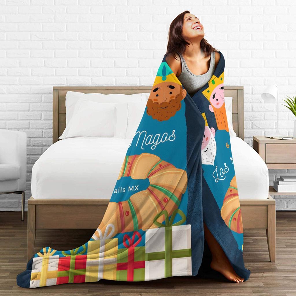 Día de los Reyes Magos Gift Blanket For Men Women Super Soft Cozy Throw Blankets for Bed 50x60 Inches Multi-size