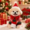 2Pcs/Set Winter Dog Scarf Collar Warm Dog Bandana Scarf Cute Pet Neck Warmer  for Small Dogs