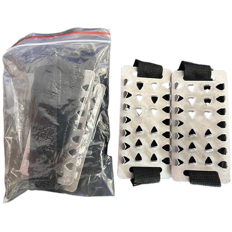 

26-зубі льодоступи для пішого туризму на відкритому повітрі, снігу та бруду - нержавіючі протиковзкі захвати з кігтями з марганцевої сталі