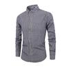 Men's Large-sized Checked Long-sleeved Shirt, Digital Printed Lapel Light Button Shirt For Men