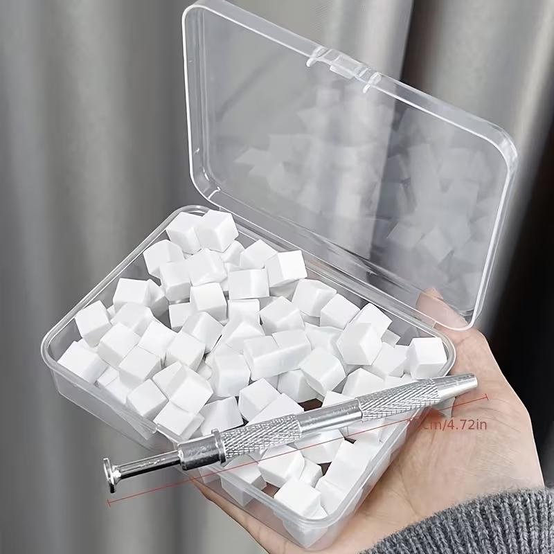 100/200pcs Sponge Gradient Nail Art Stamper Tools Gel Polish Color Gradient Brush Glitter Powder Dotting Pen For Manicure Tools