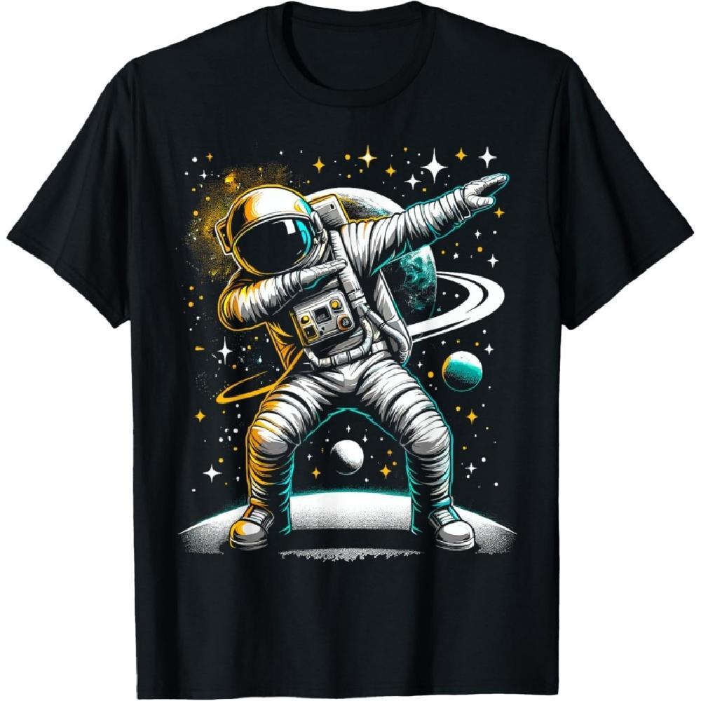 

Astronaut Dabbing in Space Galaxy Adventure T-Shirt S
