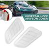 Hood Vents, 2PCS Universal Hood Air Vents for Hood Scoop, Bonnet Vent White