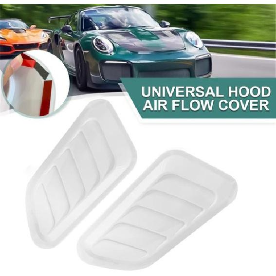 Hood Vents, 2PCS Universal Hood Air Vents for Hood Scoop, Bonnet Vent White
