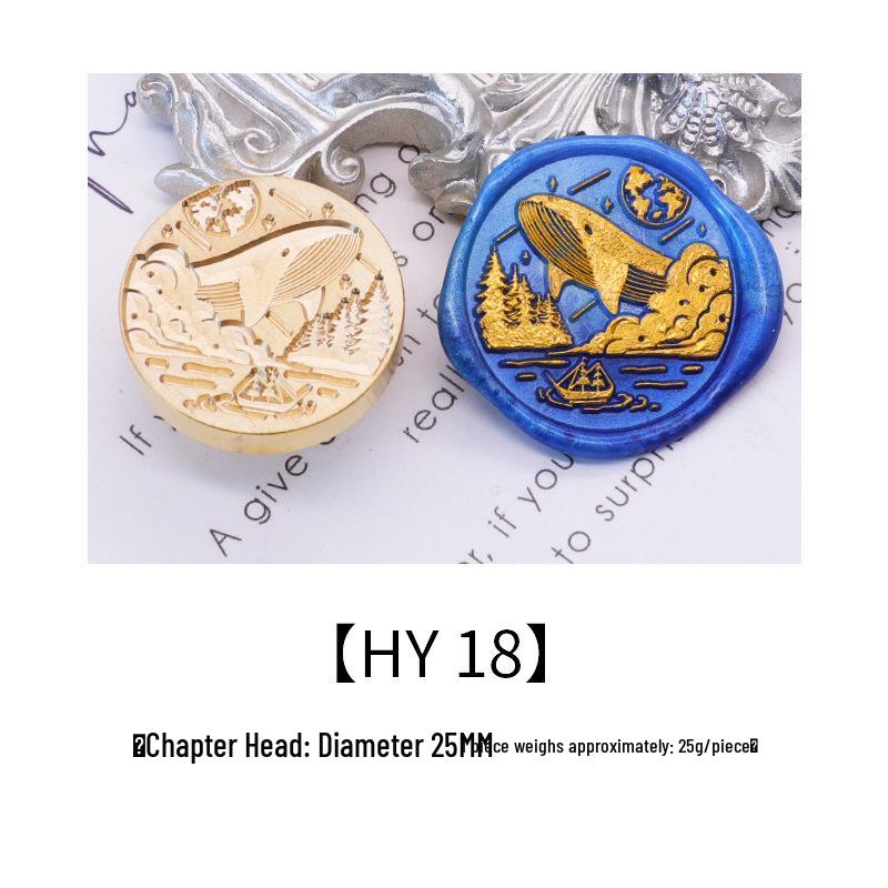 Ocean Series Wax Seal Stamp: Mermaid, Begonia, Whale