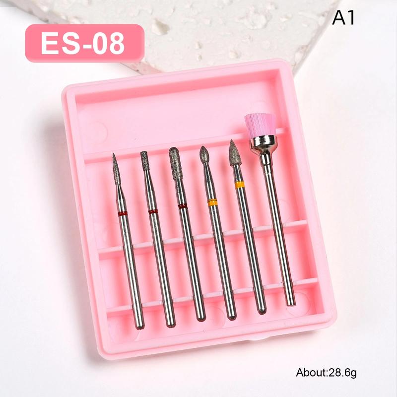 

6Pcs/Box Nail Polish Head Cutter Set Cleaning Head Used For Nail Beauty Deburring Gel Dead Skin Care Automatic Polishing Machine