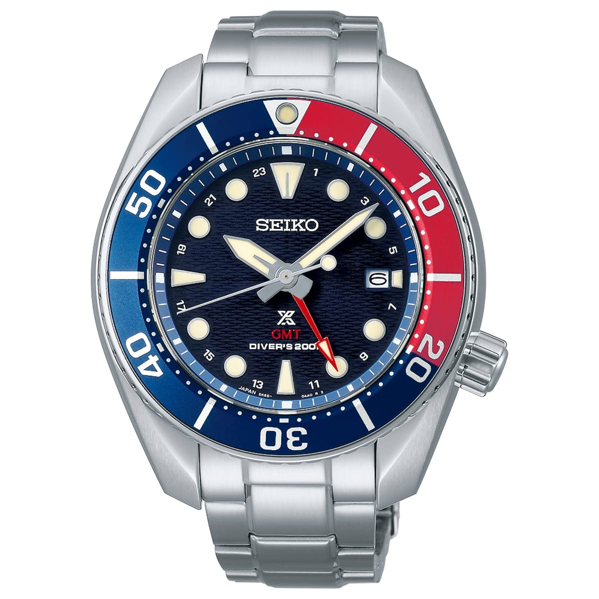 

Wristwatch PROSPEX DIVER SCUBA Solar GMT SBPK005 Silver [Seiko Watch] Men s